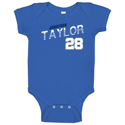 Jonathan Taylor 28 Favorite Player Fan Onesie Baby One Piece Jonathan Taylor 28 Favorite Player Fan Onesie Baby One Piece