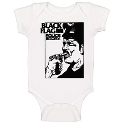 Black Flag Police Story Onesie Baby One Piece Black Flag Police Story Onesie Baby One Piece