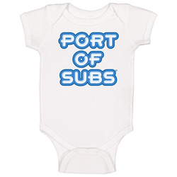 Port Of Subs Sandwhich Restaurant Onesie Baby One Piece
