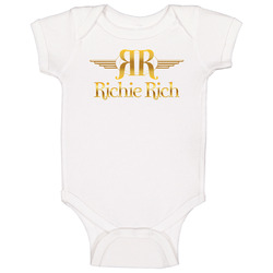 Richy Rich Netflix Original Fan Onesie Baby One Piece Richy Rich Netflix Original Fan Onesie Baby One Piece