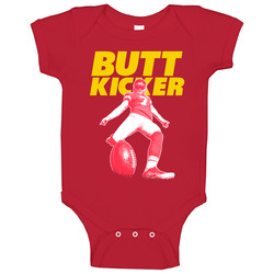 Butt Kicker Harrison Butker Kansas City Football Onesie Baby One Piece