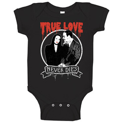Morticia And Gomez Addams Family True Love Retro Horror Comedy Movie Onesie Baby One Piece Morticia And Gomez Addams Family True Love Retro Horror Comedy Movie Onesie Baby One Piece