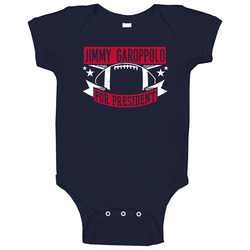Jimmy Garoppolo For President New England Football Player Funny Political Satire Sports Fan Onesie Baby One Piece Jimmy Garoppolo For President New England Football Player Funny Political Satire Sports Fan Onesie Baby One Piece