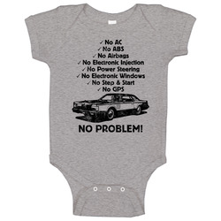 1978 Lincoln Continental No Problem Vintage Car Onesie Baby One Piece 1978 Lincoln Continental No Problem Vintage Car Onesie Baby One Piece