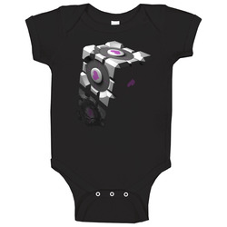 Companion Cube Portal Video Game Onesie Baby One Piece Companion Cube Portal Video Game Onesie Baby One Piece