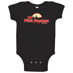 Ny Pizza Suprema Restaurant Foodie Tour Brand Logo Fan Onesie Baby One Piece Ny Pizza Suprema Restaurant Foodie Tour Brand Logo Fan Onesie Baby One Piece