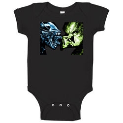 Alien Vs Predator Onesie Baby One Piece Alien Vs Predator Onesie Baby One Piece
