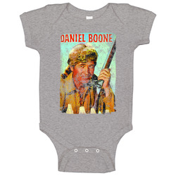 Daniel Boone 60s Tv Series Show Worn Look Vintage Unisex Onesie Baby One Piece Daniel Boone 60s Tv Series Show Worn Look Vintage Unisex Onesie Baby One Piece