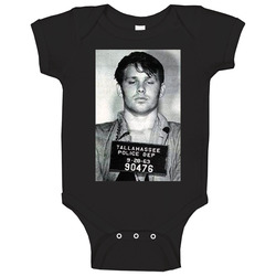 Jim Morrison Mugshot Onesie Baby One Piece Jim Morrison Mugshot Onesie Baby One Piece