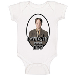 Dwight Schrute Is My Bff Onesie Baby One Piece Dwight Schrute Is My Bff Onesie Baby One Piece