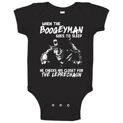 When The Boogeyman Goes To Sleep The Leprechaun Ugly Movie Villain Fan Onesie Baby One Piece When The Boogeyman Goes To Sleep The Leprechaun Ugly Movie Villain Fan Onesie Baby One Piece