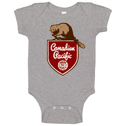 Canadian Pacific Railways Logo Onesie Baby One Piece Canadian Pacific Railways Logo Onesie Baby One Piece