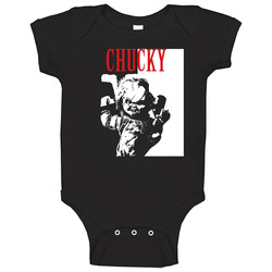 Childs Play Chucky The Doll Onesie Baby One Piece Childs Play Chucky The Doll Onesie Baby One Piece