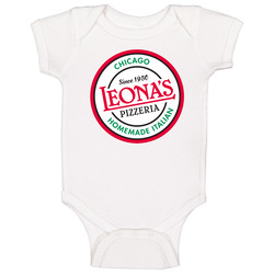 Leona's 1950 Pizza Food Fan Onesie Baby One Piece Leona's 1950 Pizza Food Fan Onesie Baby One Piece