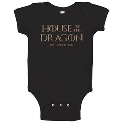 House Of The Dragon Prequel Game Of Thrones Tv Series Fan Onesie Baby One Piece House Of The Dragon Prequel Game Of Thrones Tv Series Fan Onesie Baby One Piece