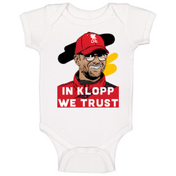 In Klopp We Trust Jurgen Klopp Drawing Liverpool Football Soccer Fan Onesie Baby One Piece In Klopp We Trust Jurgen Klopp Drawing Liverpool Football Soccer Fan Onesie Baby One Piece