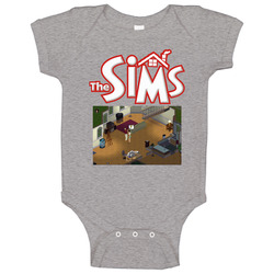 The Sims 2000 Best Video Games Of All Time Onesie Baby One Piece The Sims 2000 Best Video Games Of All Time Onesie Baby One Piece