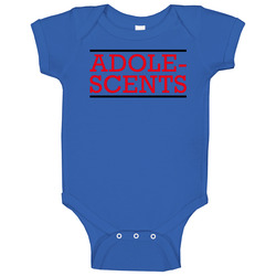 Adolescents Punk Rock Retro Onesie Baby One Piece Adolescents Punk Rock Retro Onesie Baby One Piece