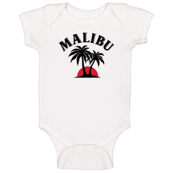 Malibu Rum Logo Onesie Baby One Piece Malibu Rum Logo Onesie Baby One Piece