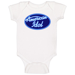American Idol 2000s Tv Show Fan Logo Onesie Baby One Piece American Idol 2000s Tv Show Fan Logo Onesie Baby One Piece