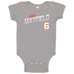 Baker Mayfield 6 Favorite Player Cleveland Football Fan Onesie Baby One Piece