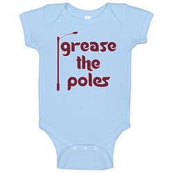 Grease The Poles Retro Philadelphia Colors Onesie Baby One Piece Grease The Poles Retro Philadelphia Colors Onesie Baby One Piece