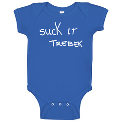 Suck It Trebek Funny Jeopardy Game Show Onesie Baby One Piece Suck It Trebek Funny Jeopardy Game Show Onesie Baby One Piece