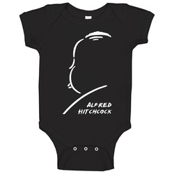 Alfred Hitchcock Tv Show Onesie Baby One Piece Alfred Hitchcock Tv Show Onesie Baby One Piece