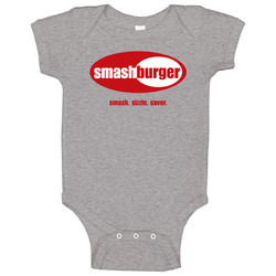 Smashburger Fast Food Restaurant Logo Onesie Baby One Piece Smashburger Fast Food Restaurant Logo Onesie Baby One Piece