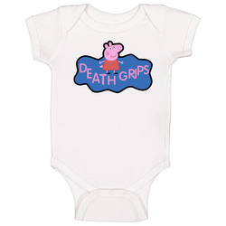Death Grips Peppa Pig Hip Hop Music Fan Mashup Onesie Baby One Piece Death Grips Peppa Pig Hip Hop Music Fan Mashup Onesie Baby One Piece