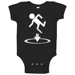 Portal Half Life Orange Box Video Game Onesie Baby One Piece Portal Half Life Orange Box Video Game Onesie Baby One Piece