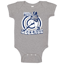 Orange Crush Denver Defense Football Bronco Onesie Baby One Piece