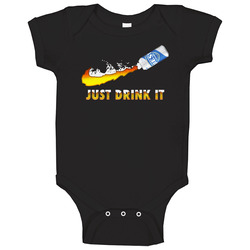 Milwaukee's Best Light Just Drink It Beer Onesie Baby One Piece Milwaukee's Best Light Just Drink It Beer Onesie Baby One Piece