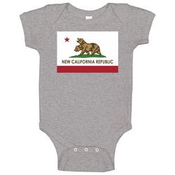 New California Republic Flag Fallout Video Game Fan Onesie Baby One Piece New California Republic Flag Fallout Video Game Fan Onesie Baby One Piece