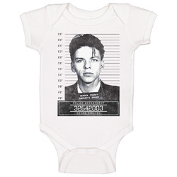 Frank Sinatra Celebrtiy Mugshot Police Department Onesie Baby One Piece Frank Sinatra Celebrtiy Mugshot Police Department Onesie Baby One Piece