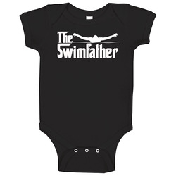 The Swimfather Godfather Funny Sports Parody Onesie Baby One Piece The Swimfather Godfather Funny Sports Parody Onesie Baby One Piece