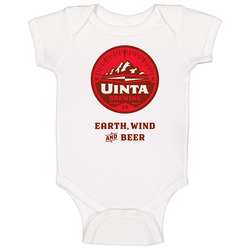Uinta Brewing Company Earth Wind And Beer Cool Logo Onesie Baby One Piece Uinta Brewing Company Earth Wind And Beer Cool Logo Onesie Baby One Piece