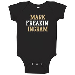 Mark Freakin' Ingram New Orleans Football Player Cool Fan Onesie Baby One Piece Mark Freakin' Ingram New Orleans Football Player Cool Fan Onesie Baby One Piece
