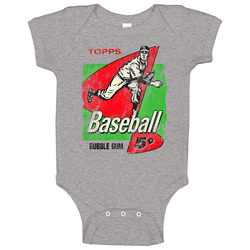 Topps Bubble Gum Retro Grunge Onesie Baby One Piece Topps Bubble Gum Retro Grunge Onesie Baby One Piece