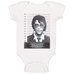 Elvis Presley Celebrity Mugshot Police Department Onesie Baby One Piece Elvis Presley Celebrity Mugshot Police Department Onesie Baby One Piece