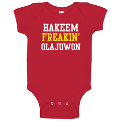 Hakeem Olajuwon Freakin Favorite Houston Basketball Player Fan Onesie Baby One Piece Hakeem Olajuwon Freakin Favorite Houston Basketball Player Fan Onesie Baby One Piece