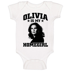 Law And Order Special Victims Olivia Benson Is My Homegirl Best Female Characters Tv Show Fan Baby Onesie Baby One Piece Law And Order Special Victims Olivia Benson Is My Homegirl Best Female Characters Tv Show Fan Baby Onesie Baby One Piece