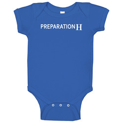 Preparation H Best Over The Counter Medication Logo Onesie Baby One Piece Preparation H Best Over The Counter Medication Logo Onesie Baby One Piece