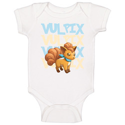 Vulpix Pokemon Character Fan Onesie Baby One Piece Vulpix Pokemon Character Fan Onesie Baby One Piece