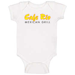 Cafe Rio Mexican Grill Food Restaurant Logo Onesie Baby One Piece Cafe Rio Mexican Grill Food Restaurant Logo Onesie Baby One Piece