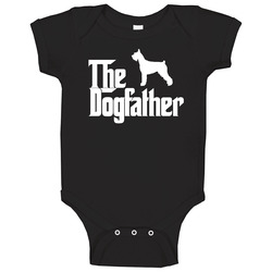 Giant Schnauzer Custom Dog Breed The Dogfather Black Onesie Baby One Piece Giant Schnauzer Custom Dog Breed The Dogfather Black Onesie Baby One Piece