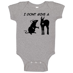 I Don't Give A Rats Ass Funny Onesie Baby One Piece I Don't Give A Rats Ass Funny Onesie Baby One Piece