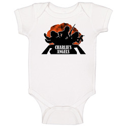 Charlies Angels Classic Logo Onesie Baby One Piece Charlies Angels Classic Logo Onesie Baby One Piece