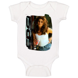 Cindy Crawford Pepsi Ad Iconic Supermodel Photo Worn Look Onesie Baby One Piece Cindy Crawford Pepsi Ad Iconic Supermodel Photo Worn Look Onesie Baby One Piece