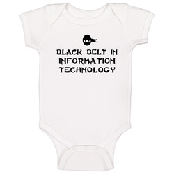 Black Belt In Information Technology School Subject Onesie Baby One Piece Black Belt In Information Technology School Subject Onesie Baby One Piece